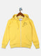 Girls Yellow Embroidered Sweatshirt
