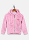 Girls Pink Solid Sweatshirt