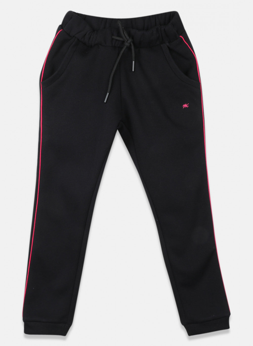Girls Black Solid Lower