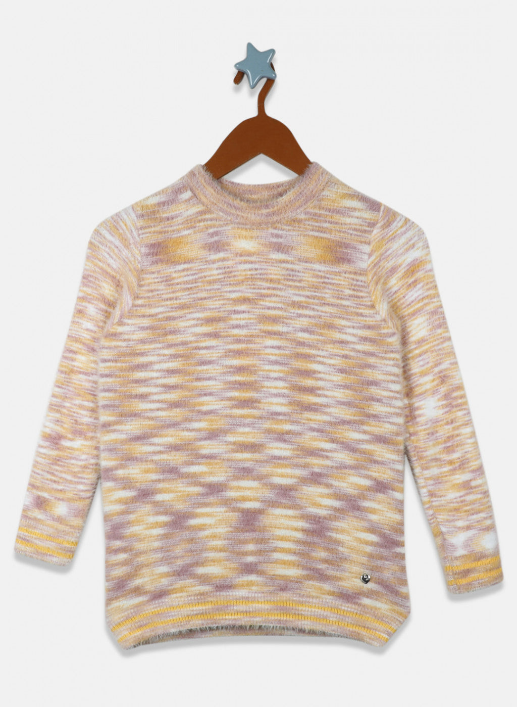 Girls Yellow Solid Top