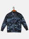 Boys Blue Printed Jacket