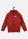 Boys Red Solid Jacket