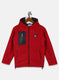 Boys Red Solid Jacket