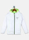 Boys White Solid Jacket