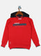 Boys Red Printed Sweatshirt