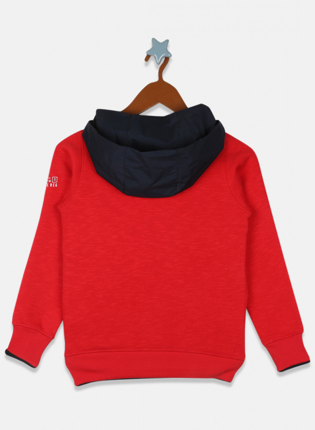 Boys Red Printed Sweatshirt