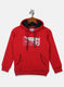 Boys Red Printed Sweatshirt