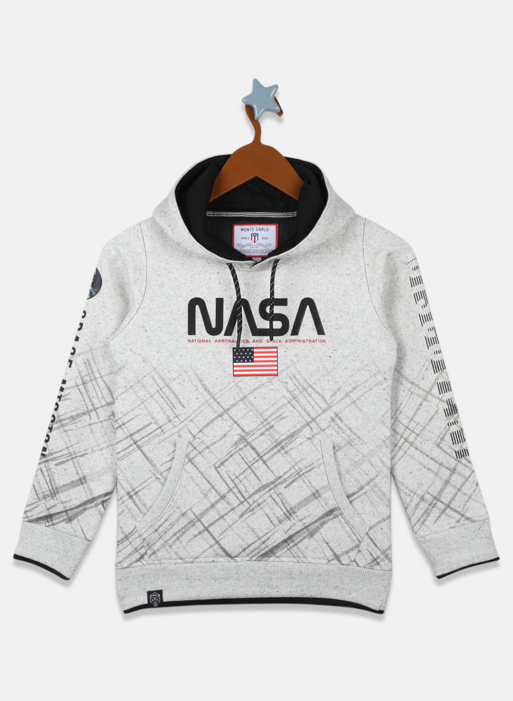 Boys Grey Printed Sweatshirt