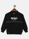 Boys Black Printed Sweatshirt