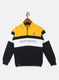 Boys Mustard & Navy Printed Sweatshirt