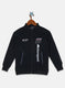 Boys Navy Blue Printed Sweatshirt