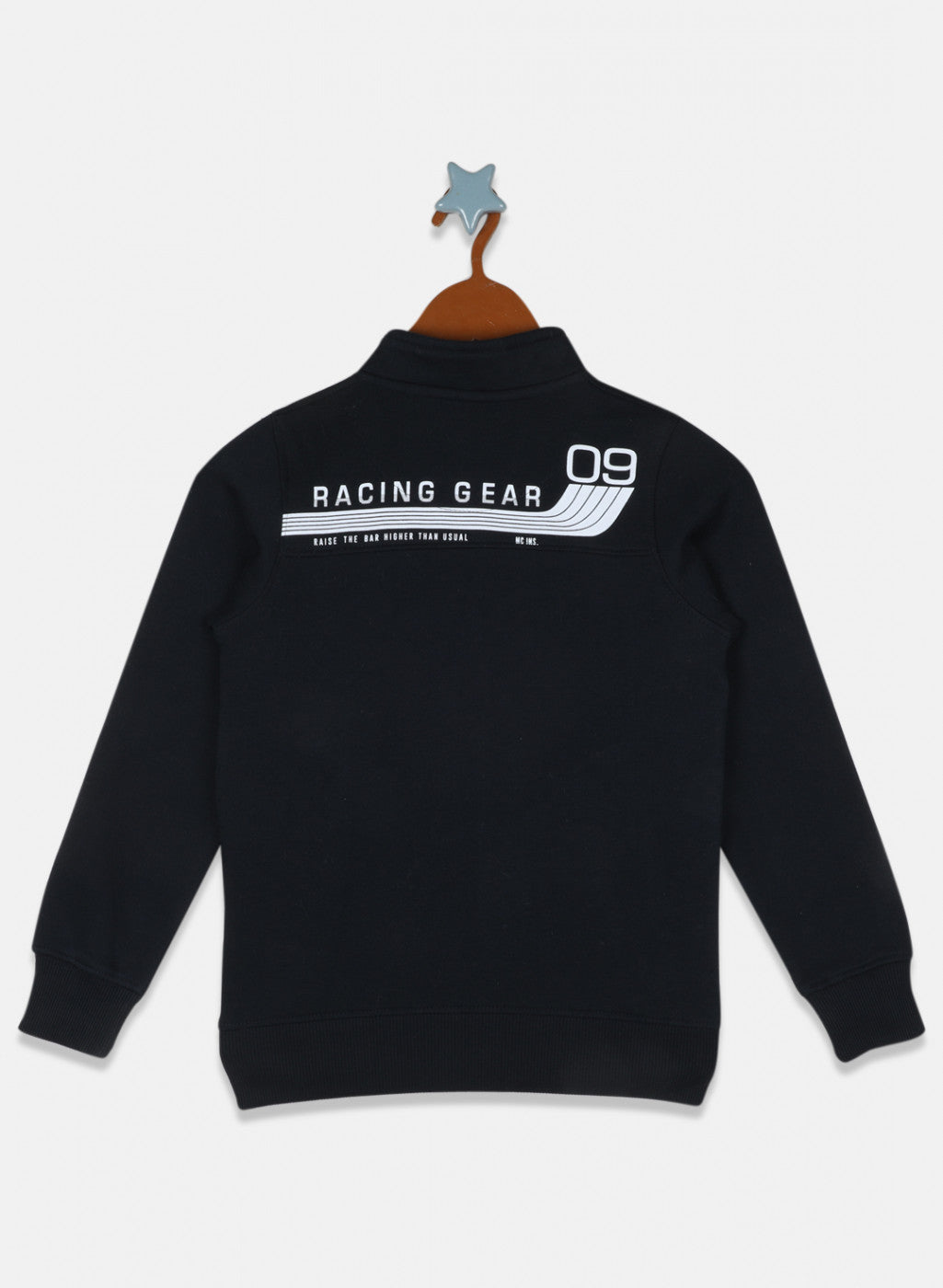 Boys Navy Blue Printed Sweatshirt