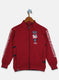 Boys Maroon Printed Sweatshirt