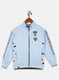 Boys Blue Printed Sweatshirt