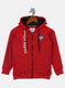 Boys Red Printed Sweatshirt