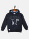 Boys Navy Blue Printed Sweatshirt