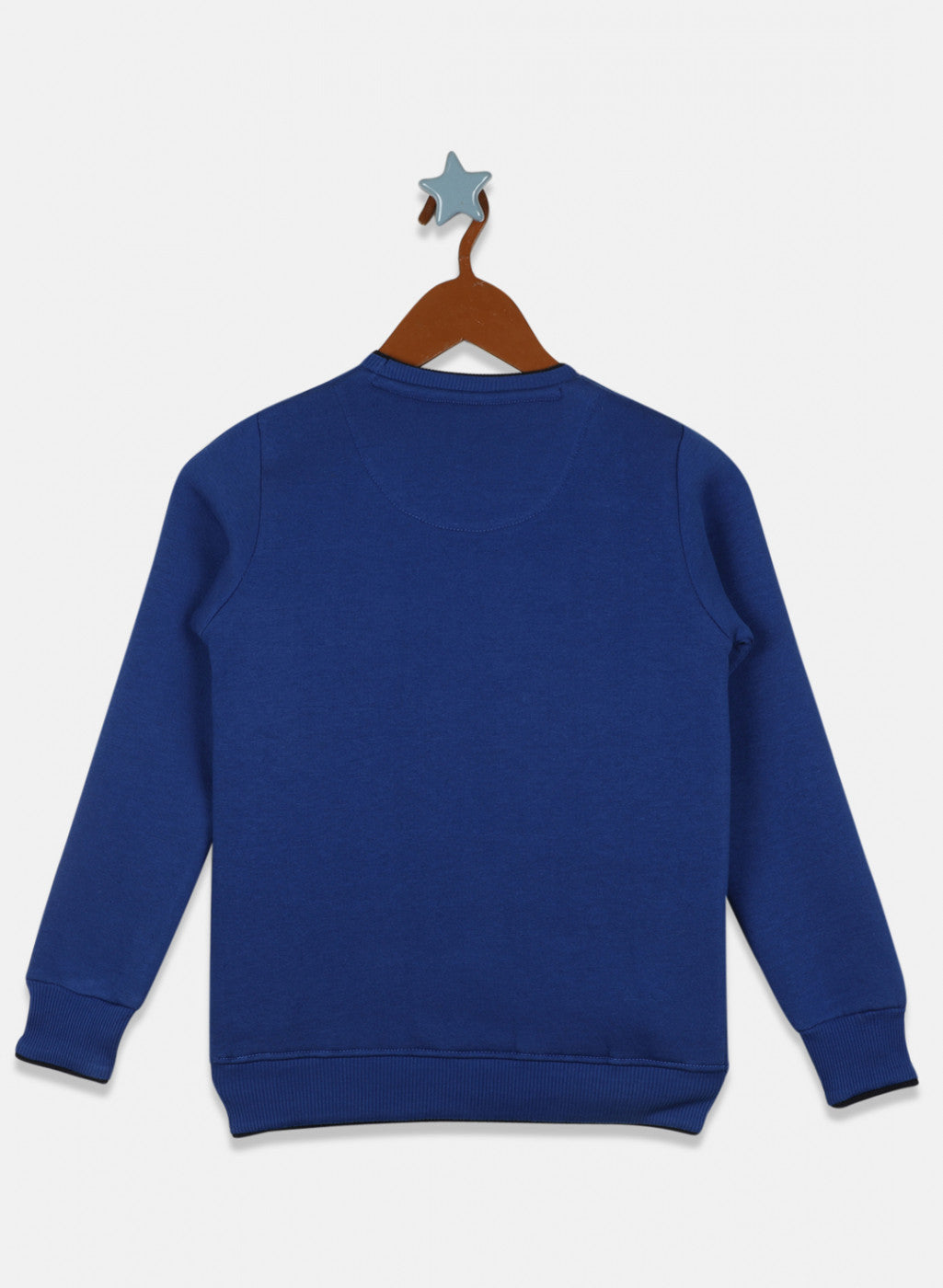 Boys Royal Blue Printed Sweatshirt