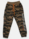 Boys Khaki Printed Lower
