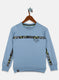 Boys Blue Printed Sweatshirt