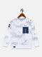 Boys White Printed Sweatshirt