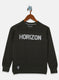Boys Olive Printed Sweatshirt