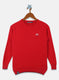 Boys Red Solid Pullover
