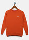 Boys Orange Solid Pullover