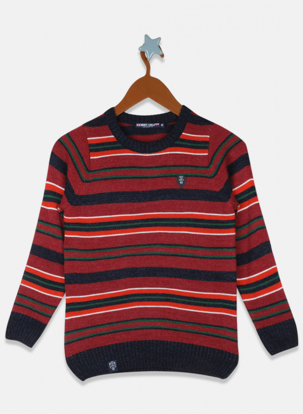 Boys Multicolor Stripe Pullover