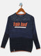 Boys NAvy Blue Solid Pullover