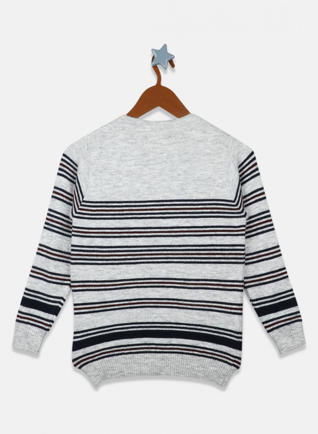 Boys Grey Stripe Pullover Boys Grey Stripe Pullover