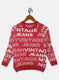 Boys Rust Jaquard Pullover