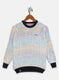 Boys Off White Stripe Pullover