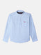 Boys Blue Solid Shirt