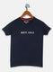 Boys Navy Blue Printed T-Shirt