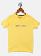 Boys Yellow Printed T-Shirt