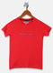 Boys Red Printed T-Shirt
