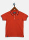 Boys Orange Printed T-Shirt