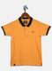 Boys Orange Printed T-Shirt