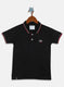 Boys Black Printed T-Shirt