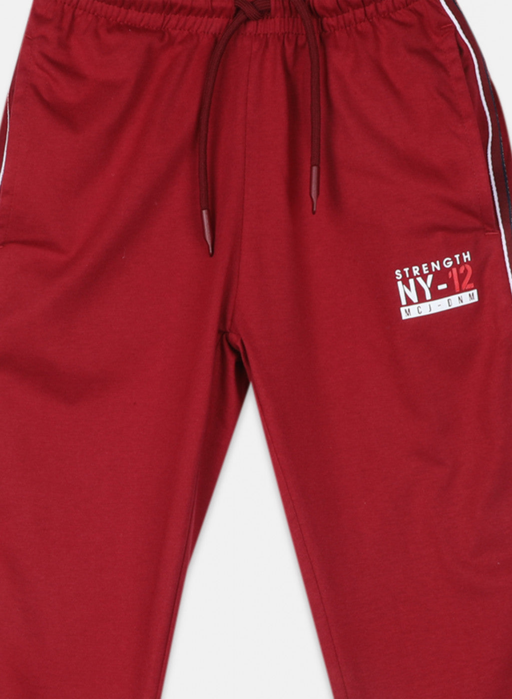 Boys Maroon Regular Fit Lower