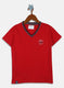 Boys Red Printed T-Shirt