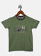 Boys Green Printed T-Shirt