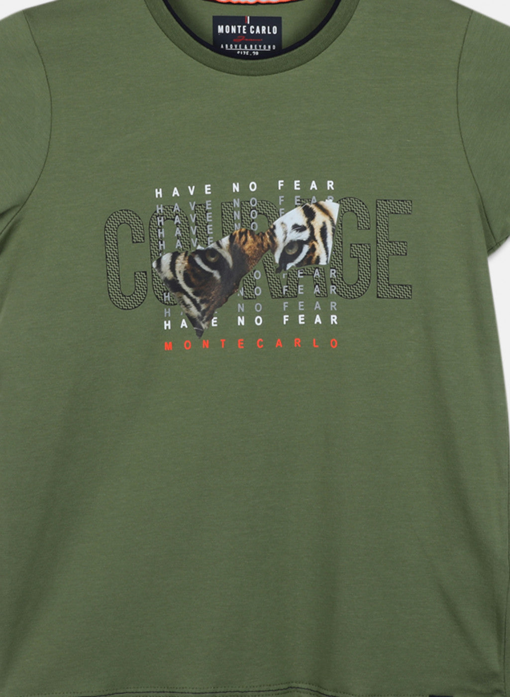 Boys Green Printed T-Shirt