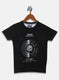 Boys Black Printed T-Shirt