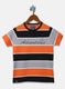 Boys Orange Stripe T-Shirt
