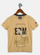 Boys Mustard Printed T-Shirt