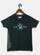 Boys Green Printed T-Shirt