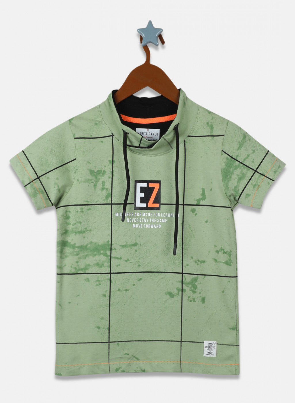 Boys Green Printed T-Shirt