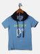 Boys Blue Printed T-Shirt