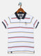 Boys White Stripe T-Shirt